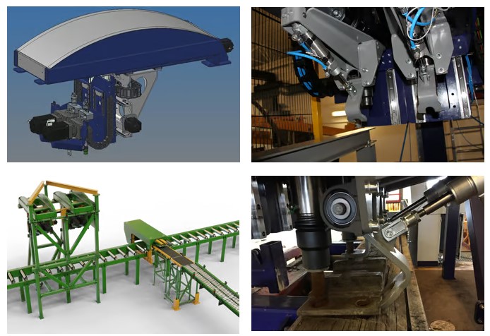 Automatisierte Schwellenabplattanlage