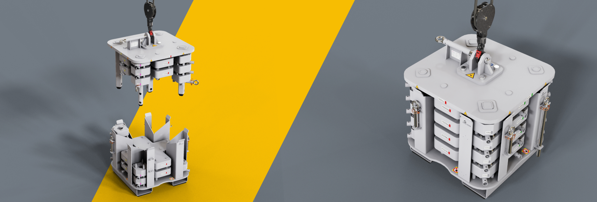 Prüfgewicht einstellbar 500kg bis 3000kg