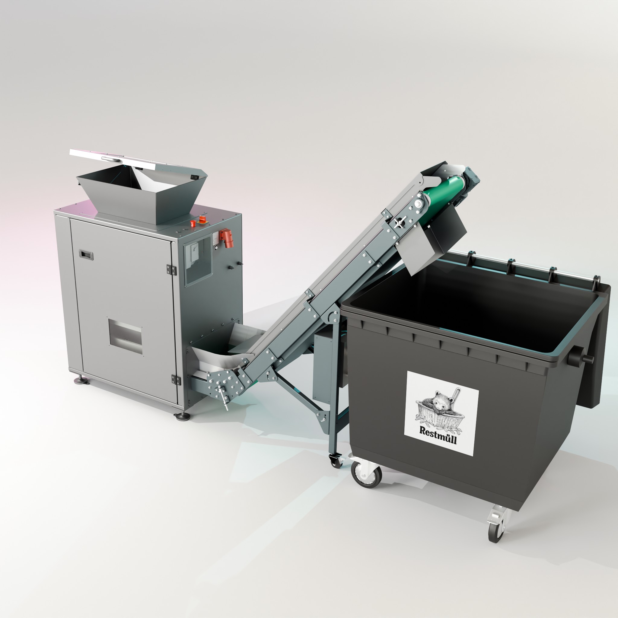 Förderband für Müllschredder